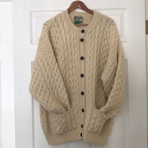 Irish wool sweater.